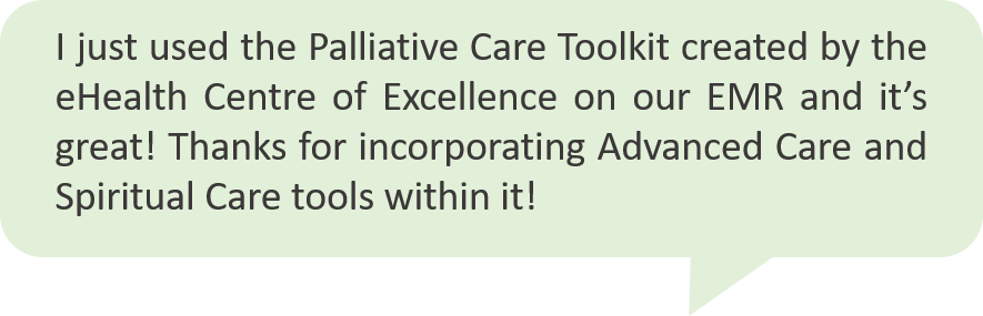 Palliative Care toolkit testimonial